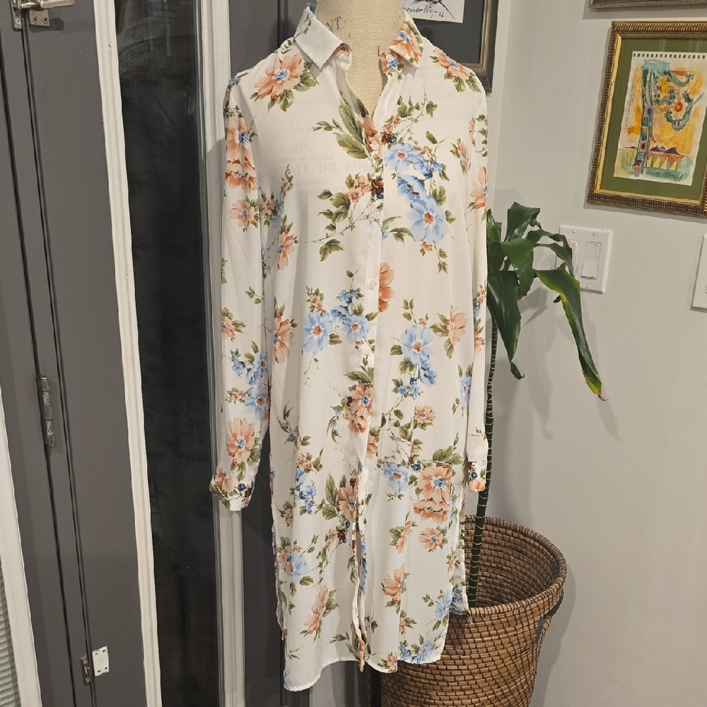 Cleo Pastel Floral Tunic